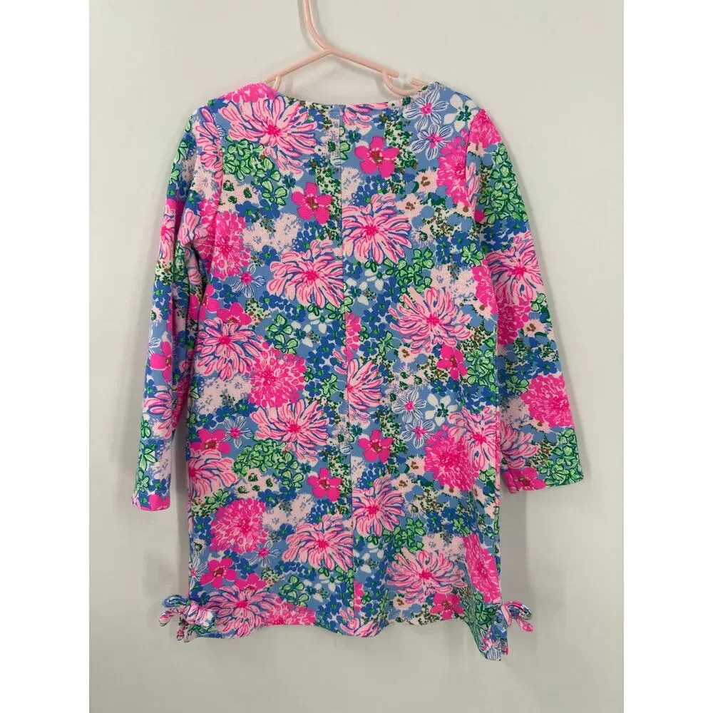 LILLY PULITZER Lil Soiree All Day Shift Dress Size medium (6-7) Bright Pink